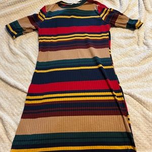 Wishful Park midi striped dress. NWOT